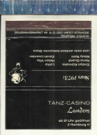 TANZ CASINO LANDERS - HAMBURG - OLD MATCHCOVER GERMANY - Zündholzschachteletiketten