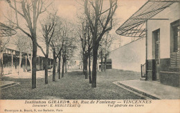 Vincennes * Institution GIRARD , 88 Rue De Fontenay * Directeur MERLUZEAU * école * Vue Générale Des Cours - Vincennes