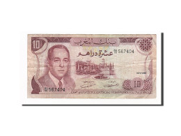 Billet, Maroc, 10 Dirhams, 1970, TB - Morocco