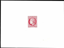 France épreuves Timbres D'usage Courant N°679 1f50 Cérès De Mazelin épreuve En Rouge Sur Papier Glacé Signée     - 1945-47 Ceres De Mazelin