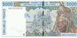 SENEGAL (BCEAO) 5000 Francs ND/1996 2002  P-713K  UNC - Senegal