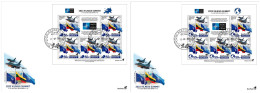 Lithuania Litauen Lituanie 2023 Summit NATO In Vilnius BeePost Set Of 2 Sheetlets FDC - NATO