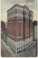 NEW YORK - Hotel Mc Alpin  ( Etats Unis - Amerique ) CP Pour France 1913 Timbre + Cachet Postal NEW YORK NY Sta G 1913 ) - Bares, Hoteles Y Restaurantes