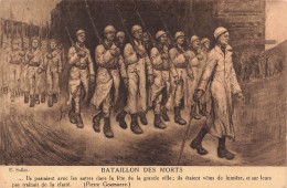 MILITARIA - Bataillon Des Morts - E Salkin - Ils Passaient Avec Le Autres Dans La Fête - Carte Postale Ancienne - Sonstige & Ohne Zuordnung