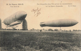 Aviation * Nos Dirigeables Dans L'est Partant En Reconnaissance Sur Les Lignes Allemandes * Ww1 Guerre 1914 1915 - Dirigibili