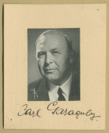 Carl Von Garaguly (1900-1984) - Violinist And Conductor - Signed Photo - COA - Cantanti E Musicisti