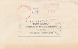 Red Meter Stamp,machine Stamp,University College Of Rhodesia 1970 Postcard Via Yugoslavia - Rhodesien (1964-1980)