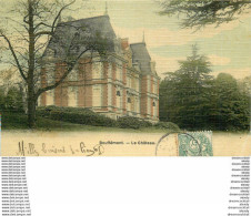 95 BOUFFEMONT. Le Château Superbe Carte Toilée Colorisée Vers 1907 - Bouffémont