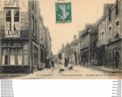 (D) 53 VILLAINES-LA-JUHEL. Café Fleury Sur Grande Rue Et Saint-Nicolas 1909 - Villaines La Juhel