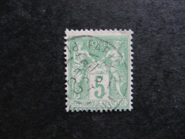 A). TB N° 102, Oblitéré. - 1898-1900 Sage (Type III)