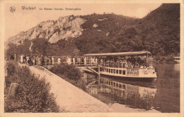 BELGIQUE - Hastière - Waulsort - Le Bateau Touriste - Embarcadère - Animé - Carte Postale Ancienne - Hastière