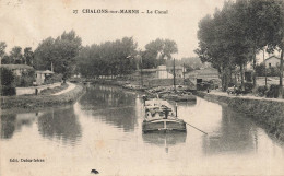 Châlons Sur Marne * Vue Sur Le Canal * Péniche Batellerie * Halage - Châlons-sur-Marne