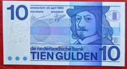 10 Guilders 1968 Netherlands UNC Press - 10 Gulden