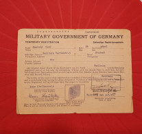 AMG Passport,  1946 Pasaporte, Passeport, Reisepass WWII - Documentos Históricos