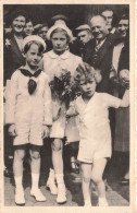 FAMILLES ROYALES - Les Trois Princes De Belgique à Leur Départ Pour La Suède - Anvers - Carte Postale Ancienne - Familias Reales