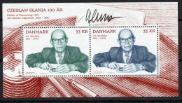 Martin Mörck. Denmark 2021. 100 Anniv Czeslaw Slania. Souvenir Sheet MNH. Signed. - Blokken & Velletjes