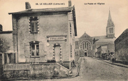 Le Cellier * Rue , La Poste Et L'église * Bureau De Poste Ptt - Le Cellier