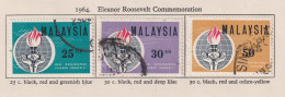 MALAYSIA - 1964 Eleanor Roosevelt Set As Scan - Fédération De Malaya