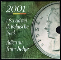 BELGIQUE/BELGÏE - Set Complet MINT - Fleurs De Coins - YEAR 2001 - Avec Médaille Comémorative "Franc Belge". - FDC, BU, Proofs & Presentation Cases