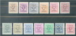 BELGIUM - 1959-1960 - MNH/** - LION HERALDIQUE -  COB PRE686-698 - Lot 25937 - Typos 1951-80 (Ziffer Auf Löwe)