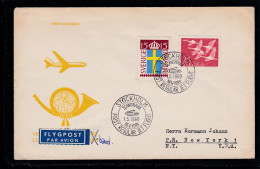 SAS-Erstflug Stockholm - New York, 1.5.60 - Covers & Documents