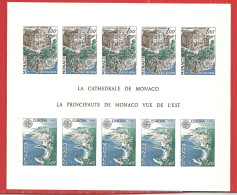 Monaco BLOC FEUILLET N°14a NON DENTELE NEUF** LA CATHEDRALE DE MONACO  SUPERBE Et RARE - Plaatfouten En Curiosa