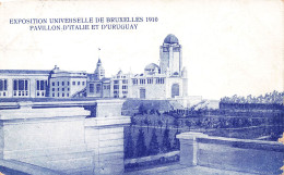 BELGIQUE - Expositions Universelles De Bruxelles - Pavillon D'Italie Et D'Uruguay - Carte Postale Ancienne - Expositions Universelles