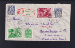 Ungarn Hungary R-Brief 1940 Budapest Nach Deutschland - Lettres & Documents