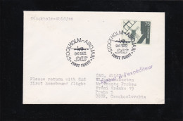 SAS-Erstflug Stockholm - Abidjan (Elfenbeinküste), 9.6.1972 - Cartas & Documentos