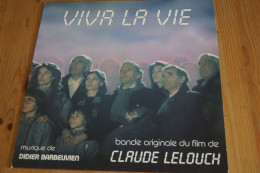 DIDIER BARBELIVIEN VIVA LA VIE AZNAVOUR PICCOLI TRINTIGNANT ANOUK AIME LELOUCH LP DU FILM 1984 VALEUR+   ELECTRO NEW AGE - Filmmuziek