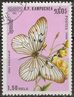 KAMPUCHEA 1986 Butterflies - 1r.50 - Idea Blanchardi FU - Kampuchea