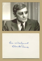 Charles Denner (1926-1995) - Acteur Français - Rare Carte Signée + Photo - 1979 - Attori E Comici 