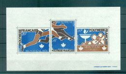 Polynésie Française 1976 - Y & T N. BF 3 - Jeux Olympiques à Montreal - Hojas Y Bloques