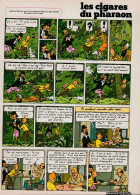 Une Page De Tintin "Tintin Et Les Cigares Du Pharaon" Datant De 1976 Avec Bandeau Titre Inédit Dans La BD Actuelle. - Tintin
