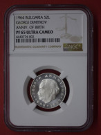 Coins Bulgaria  2 Leva Georgi Dimitrov 1964 NGC 65 KM# 69 - Bulgaria