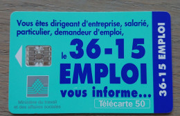 France - 1996 - Télécarte 50 Unités -  Le 36-15 Emploi - 1996