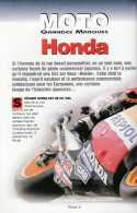 HONDA - Fiche Technique De La Collection Altaya-Maïsto : Les Motos à Collectionner. - Moto