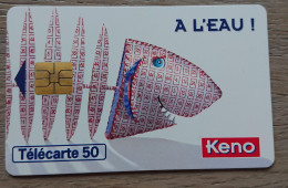 France - 1996 - Télécarte 50 Unités -   Jeux - A L'eau KENO - 1996