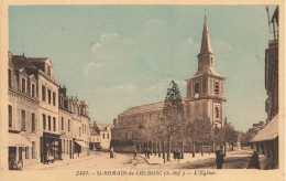 St Romain De Colbosc * La Place Et L'église * Commerces Magasins - Saint Romain De Colbosc