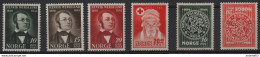 NORVEGIA - Norge - Norwegen - Norway - 1945 - Henrik Wergeland + Red Cross - Folk Museum - Yvert 273-277 - New - MLH - Unused Stamps