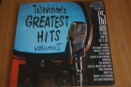 TELEVISION'S GREATEST HITS VOL II  RARE DOUBLE LP AUSTRALIEN 1986 VALEUR+ - Musica Di Film
