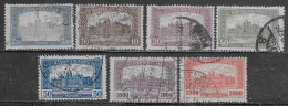 Ungheria Hungary 1920-1924 Parliament With Magyar Kir Posta Imprint 7v Mi N.355,357,359,362-363,367-368 US - Oblitérés