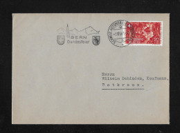 1941 BRIEF BERN BUNDESFEIER ► Brief Mit Stempel BERN Bundesfeier Nach Rotkreuz - Brieven En Documenten