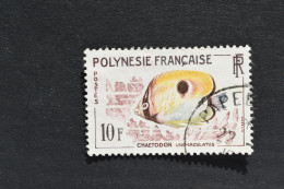 Polynésie Française - 1962 Poissons Chaetodon Unimaculatus N° 19 Oblitéré - Gebraucht