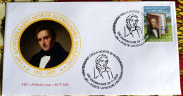 VATICAN 2023, 150 ANNI MORTE ALESSANDRO MANZONI,  FDC - Unused Stamps