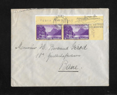 1938 Brief Von Basel Nach Bern Mit B1 Im Paar Mit Taps Und Luftpost-Stempel - Brieven En Documenten