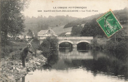 St Sylvain Bellegarde * Les Trois Ponts * Pêcheur Pêche à La Ligne - Otros & Sin Clasificación