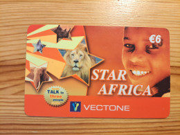 Prepaid Phonecard Netherlands, Star Africa - Lion, Elephant, Zebra, Rhino - [3] Handy-, Prepaid- U. Aufladkarten