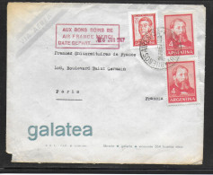 ARGENTINE 1967 " AUX BONS SOINS DE AIR FRANCE" - Storia Postale