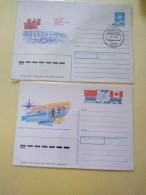 Canadá Related/ussr Pstat Card& Cover Pict Pmk.artic Regions.1988 E7 Reg Post Conmems 1 Or 2 Pieces. - Covers & Documents